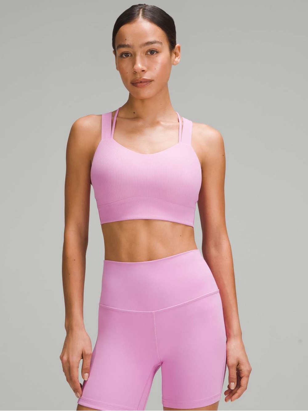 Lululemon Like A Cloud Longlined Ribbed Bra *Light support D/DD Dahlia Mauve